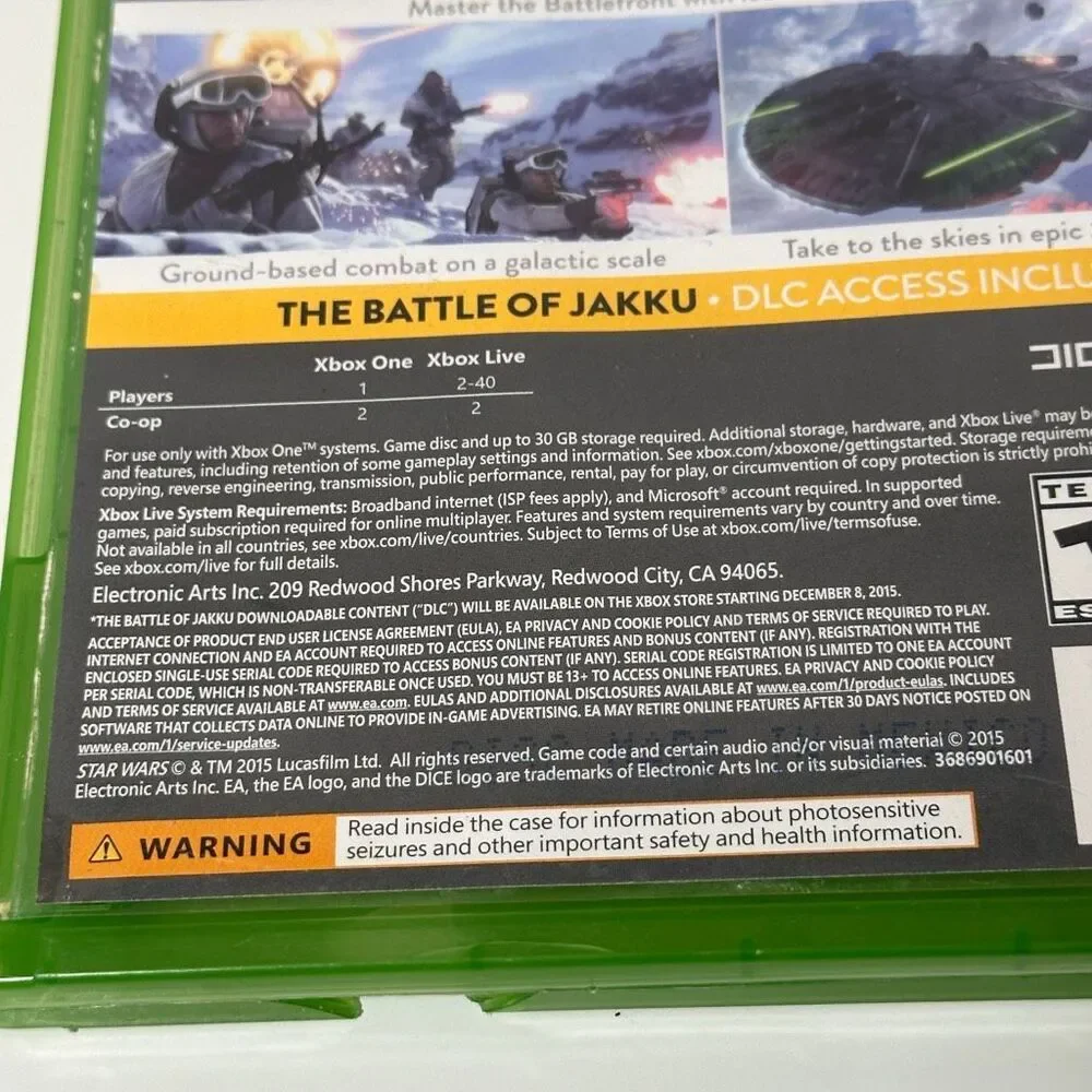 Xbox One Star Wars Battlefront Game